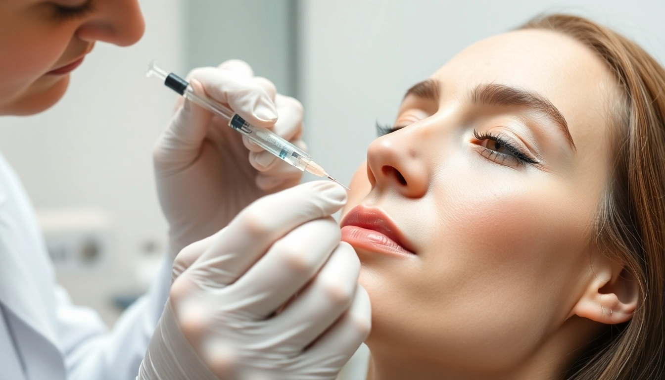 Botox Zürich: Skilled aesthetic doctor performing precise facial injections in Zurich clinic for natural results