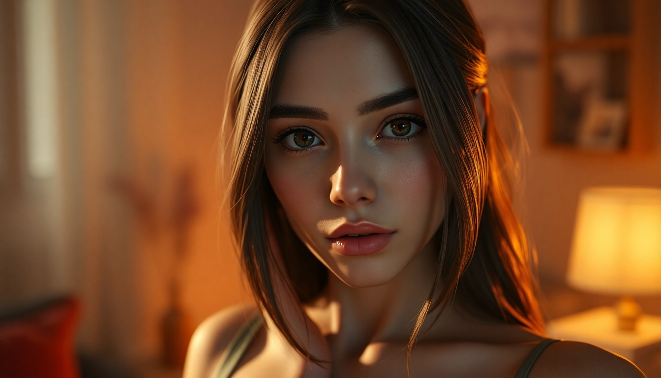 Detailed NSFW AI-generated scene showing a realistic, sensual female figure with soft lighting and warm tones, ideal for visual content.