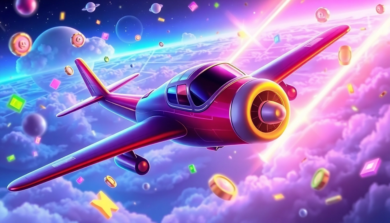 Engaging scene of aviator game online showing an aircraft amidst high multipliers and vibrant graphics for intense gameplay experience.