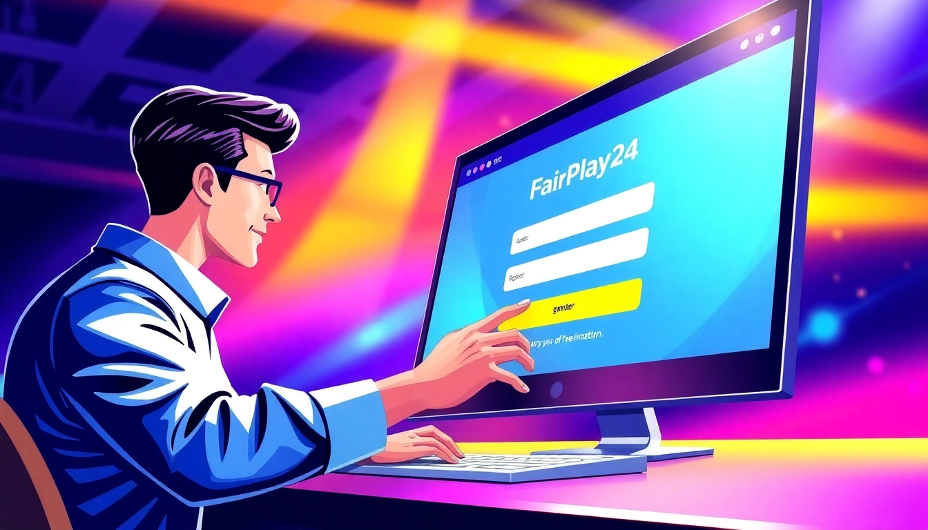 Easy FairPlay24 register process happening on a user-friendly online betting platform for