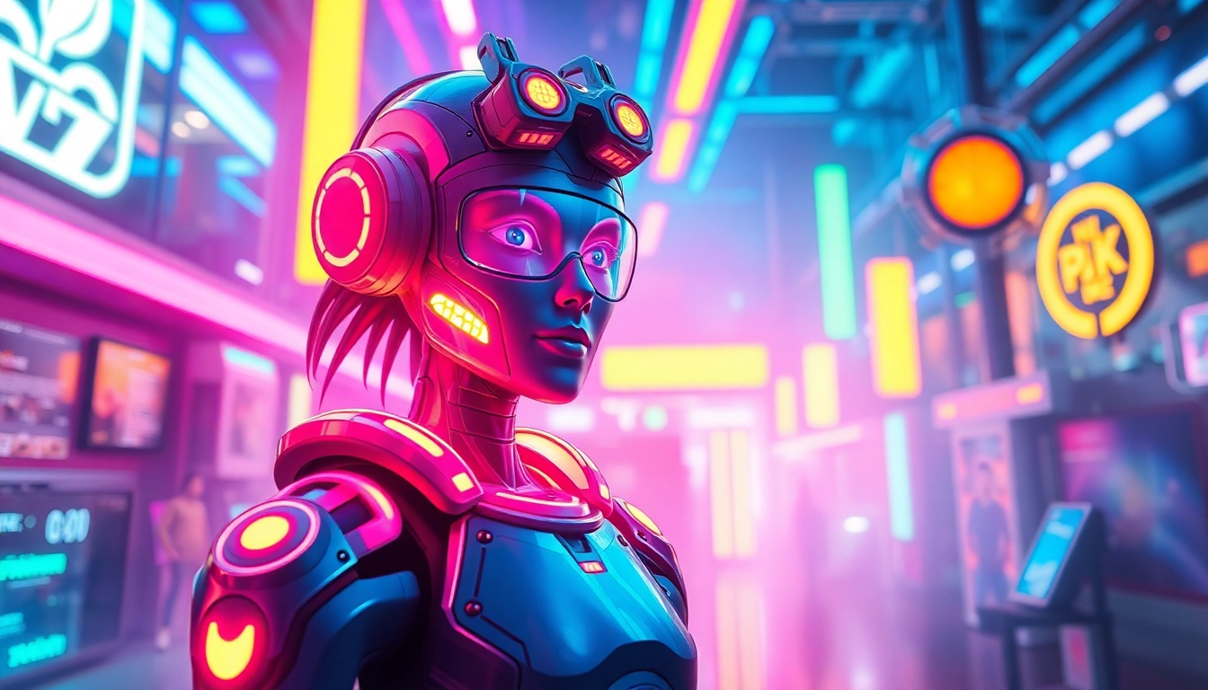 Illustration showcasing a confident AI figure with no restrictions, exemplifying the power of nsfw ai generator no limit in creating uncensored, creative content accessible for screen readers.