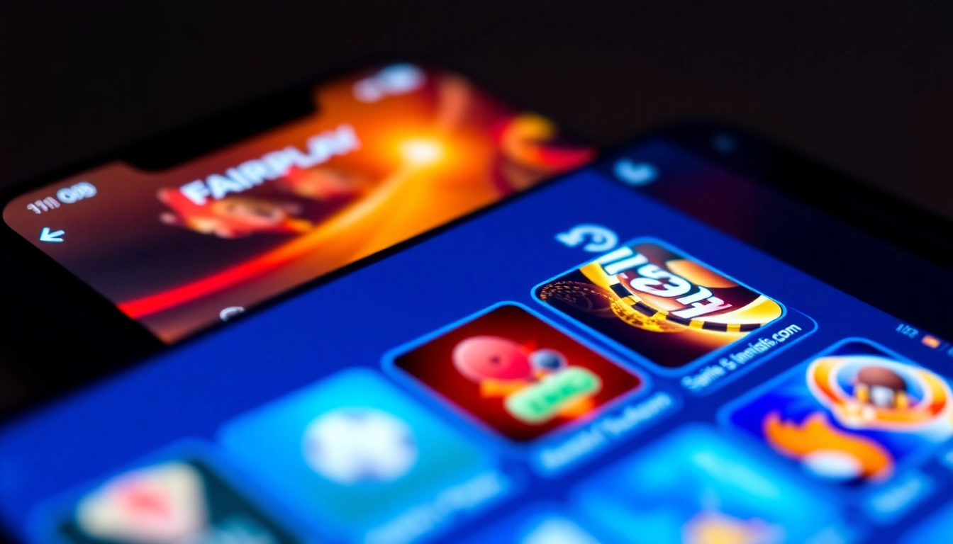 Engaging visual of a user accessing fairplay online betting platform on a smartphone with sports and casino games in action, highlighting convenience and mobile gaming experience for Indian players.